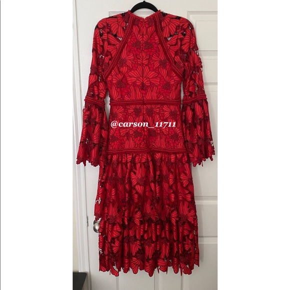 NWT Runway Alexis Defina Lace Tiered Dress S - Picture 6 of 13